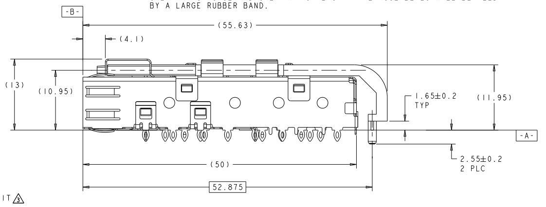 1658939-3 SFP 1X6 CAGE LIGHT PIPE KIT 16 Gbs EMI Springs