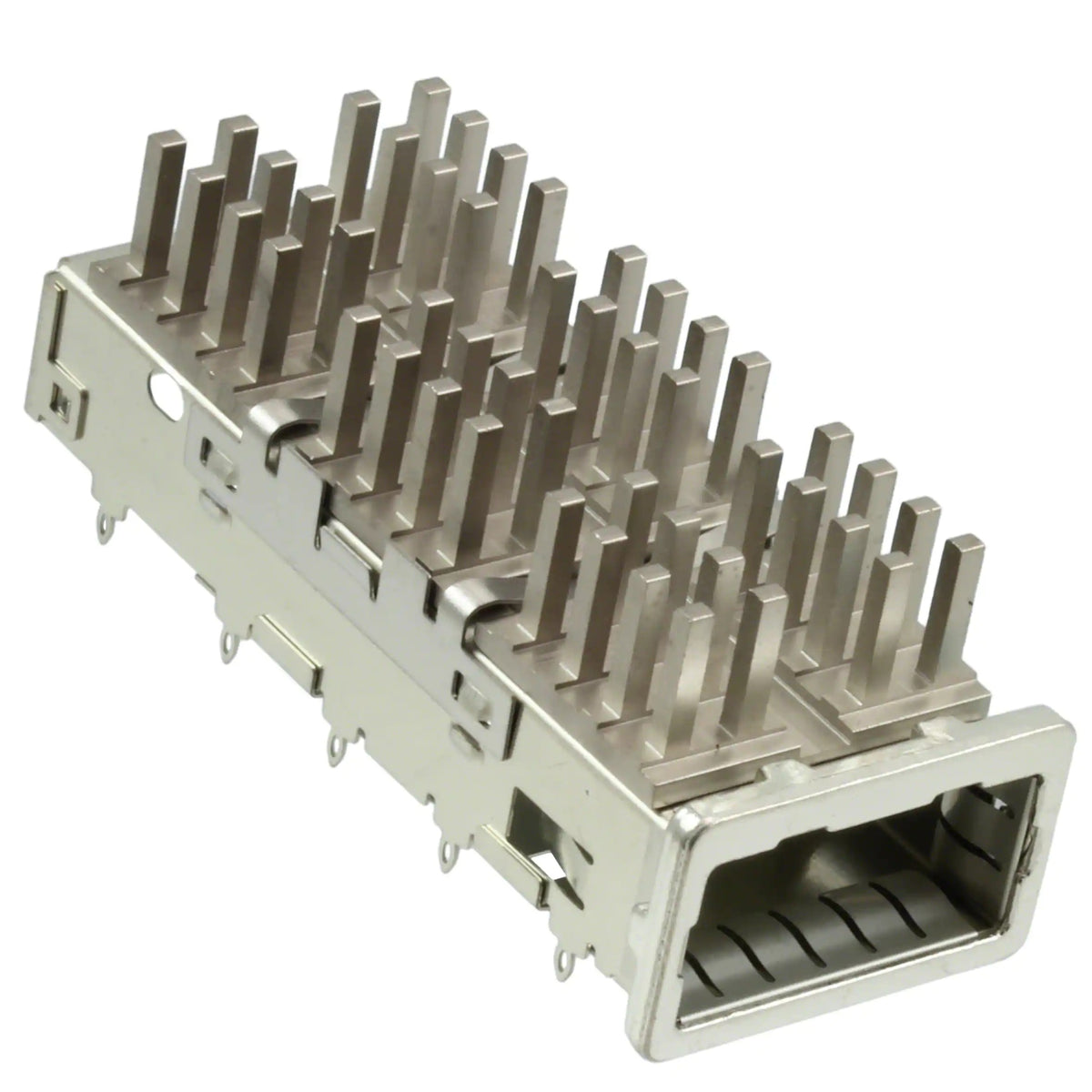 2057855-1 QSFP+ Cage with Heat Sink Press-Fit Through Hole