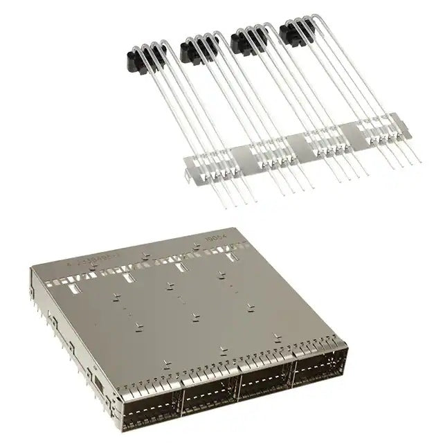 4-2338495-1 TE OSFP Cage Ganged (1 x 4) Connector Included Lightpipe