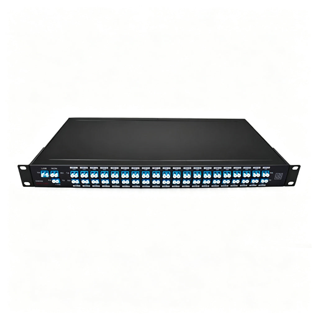 40 channels Duplex DWDM AAWG Mux Demux 5.5dB Insertion Loss