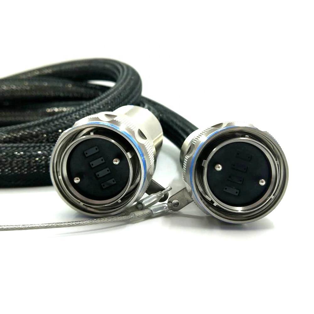 Outdoor Waterproof D38999 GYM31/KT4AN 96 Cores Plug Optical Fiber Connector