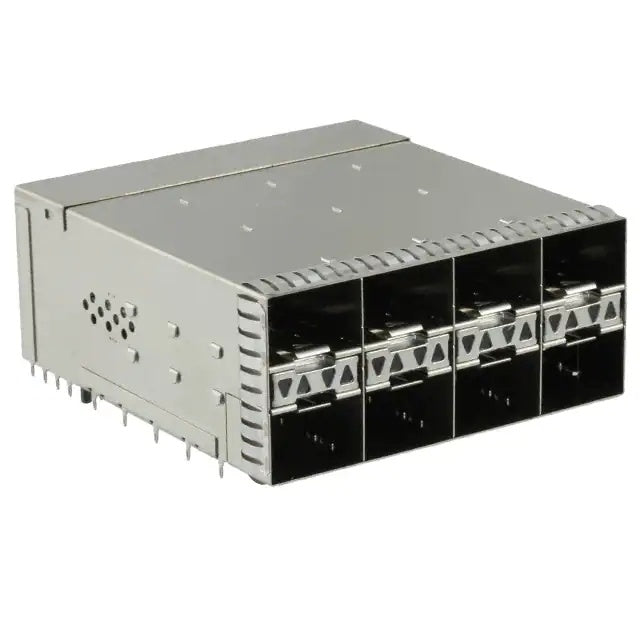 1-2180324-9 zSFP+ Receptacle With Cage Ganged (2x4) Connector 32 Gb/s Included Lightpipe