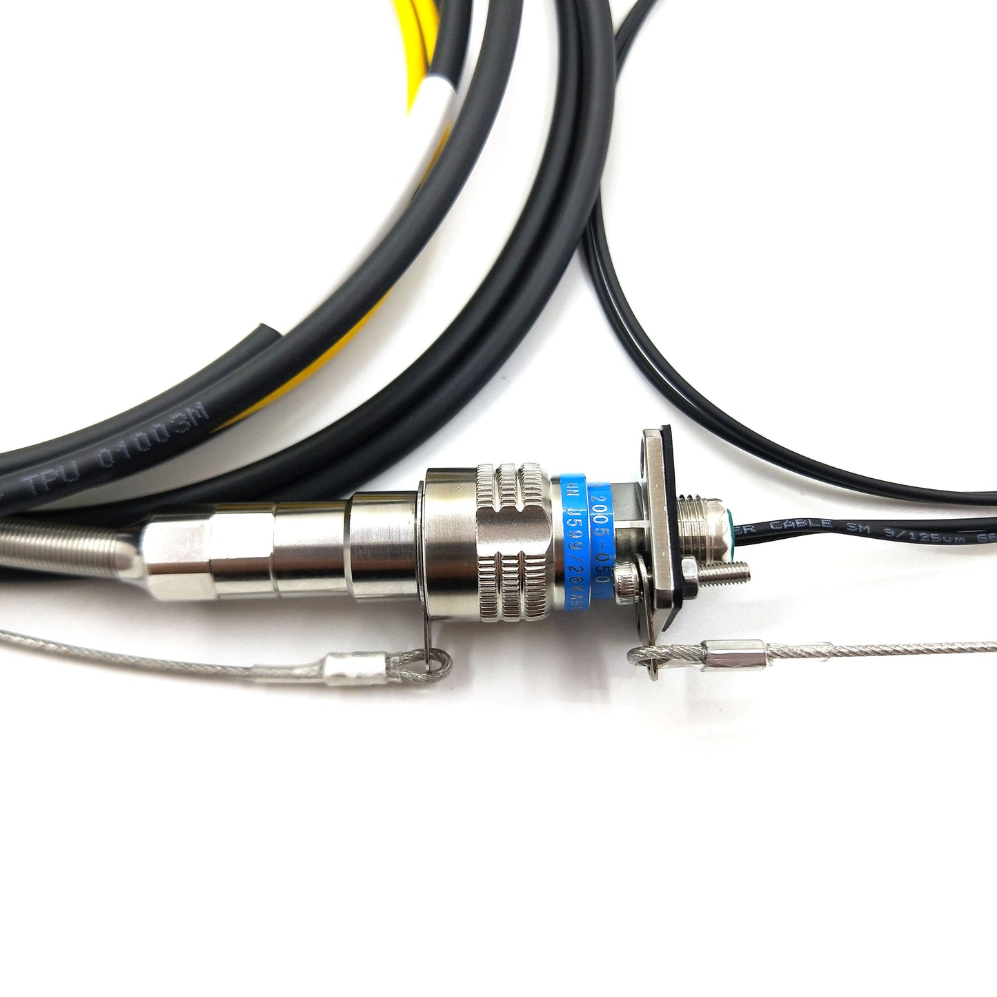 MIL-DTL-38999 Series Standard Circular Connectors 2Cores Socket Fiber Optic Cable Assembly