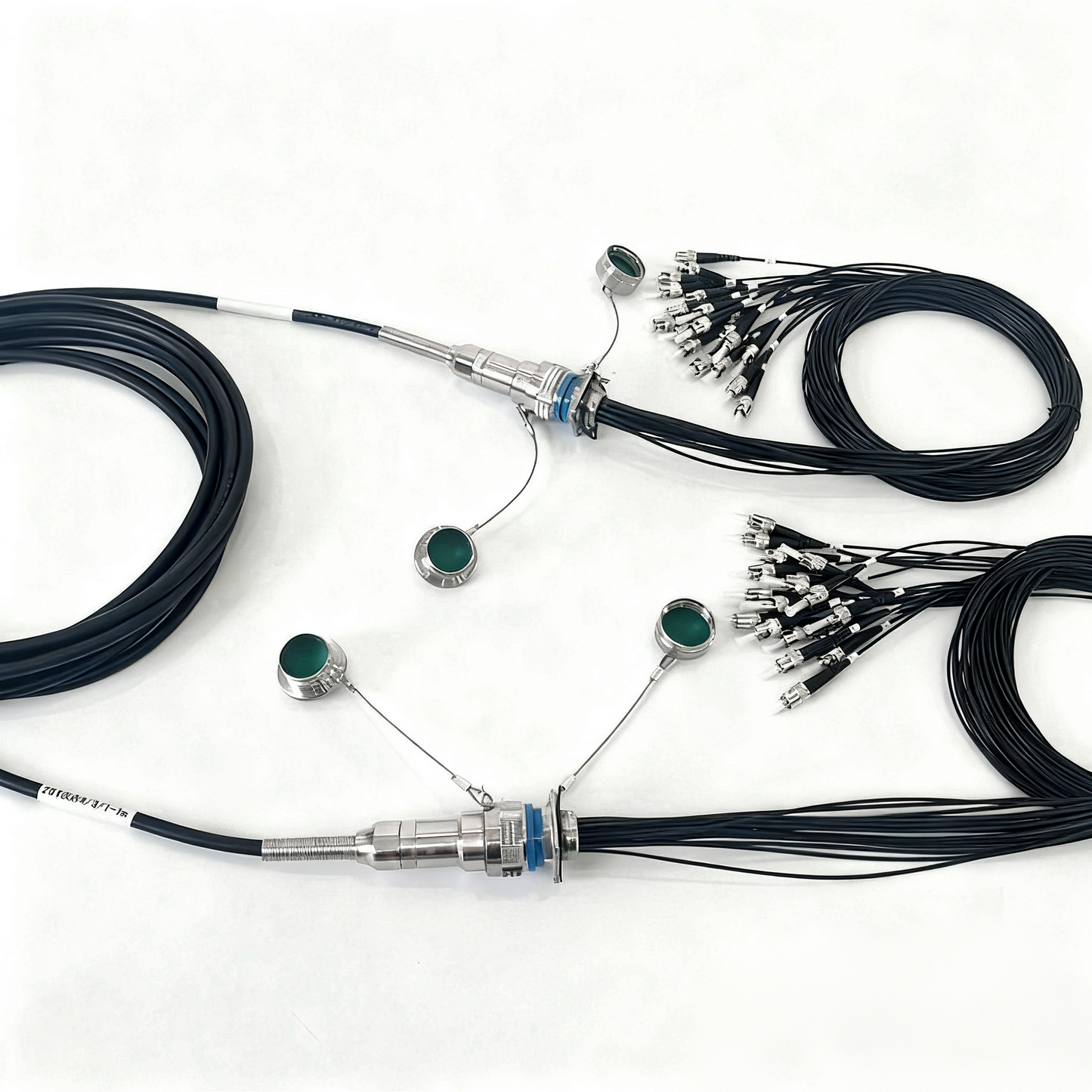D38999 18Cores Single Mode Fiber Cable Plug and Socket J599/26KD18B1N -J599/26KD18B1N Fiber Optic Cable Assembly