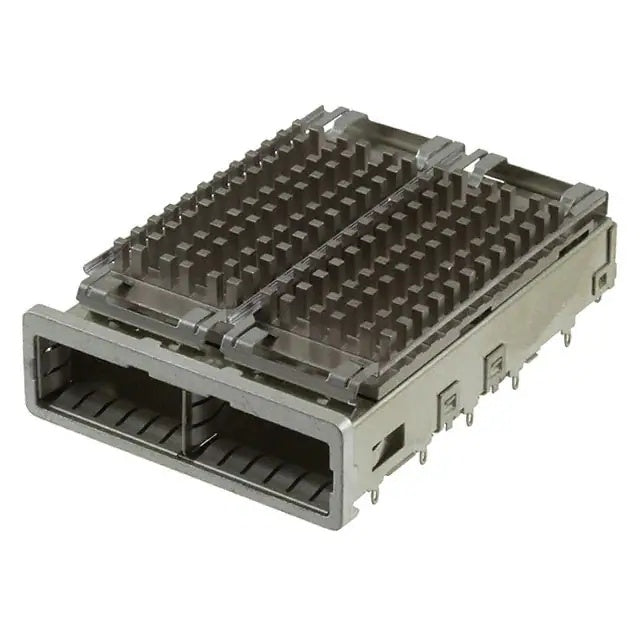 TE 2227103-2 ZQSFP+ Cage Ganged (1 x 2) With Heat Sink 28 Gb/s