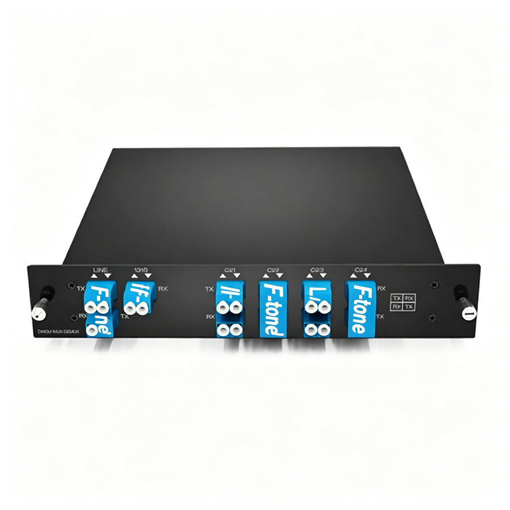 8 Channels 1RU Duplex DWDM MUX DEMUX C35 to C42 with Monitor Port and Express Port