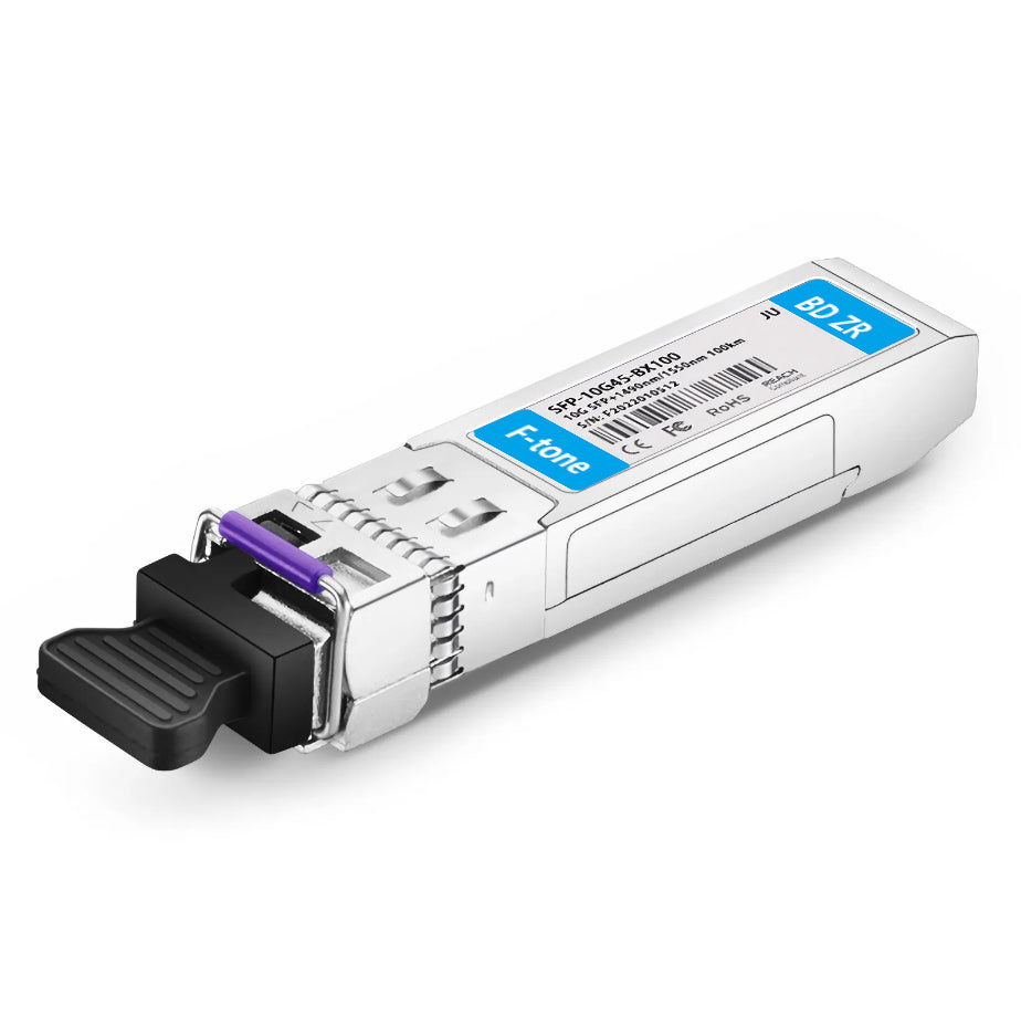 Juniper Networks EX-SFP-10GE-BX45-100 Compatible 10GBASE-BX BiDi SFP+ 1490nm-TX/1550nm-RX 100km Simplex LC/UPC SMF Transceiver Module