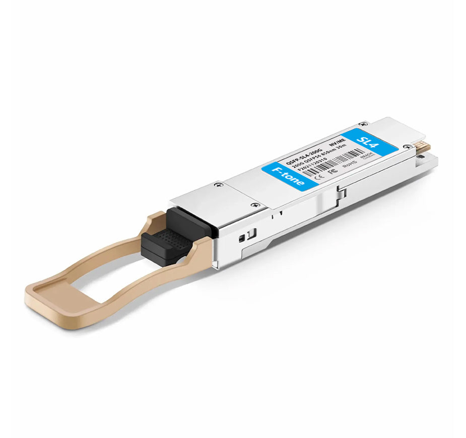 NVIDIA/Mellanox Compatible 200GBASE-SL4 QSFP56 4 x 50G PAM4 850nm 30m MPO-12/UPC MMF Ethernet Transceiver Module