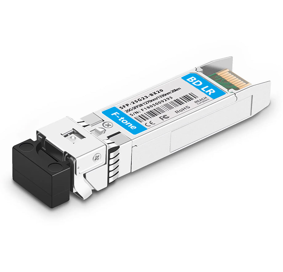 Cisco SFP-25GBX-U-20 Compatible 25GBASE-U SFP28 BiDi 1270nm-TX/1330nm-RX 20km Simplex LC/UPC SMF Transceiver Module