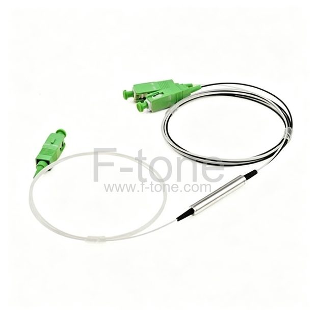 FC/APC to FC/APC OS2 Singlemode Simplex Small D Metal Fiber Coupler without Flange