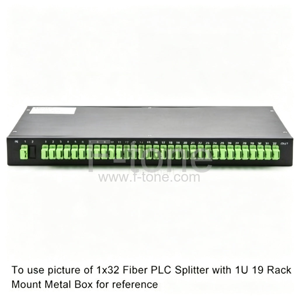 1x16 Fiber Polarization Maintaining(PM) PLC Splitter Slow Axis with Rack Mount Metal Box