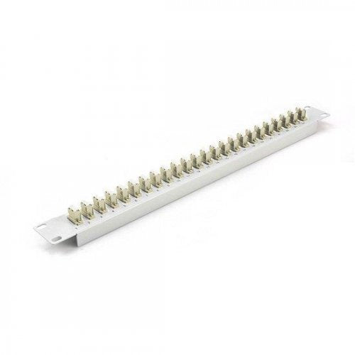 48 Fibers, 24 Ports LC Duplex OM1/OM2 Multimode Adapters, 1U High 19' Fiber Patch Panel