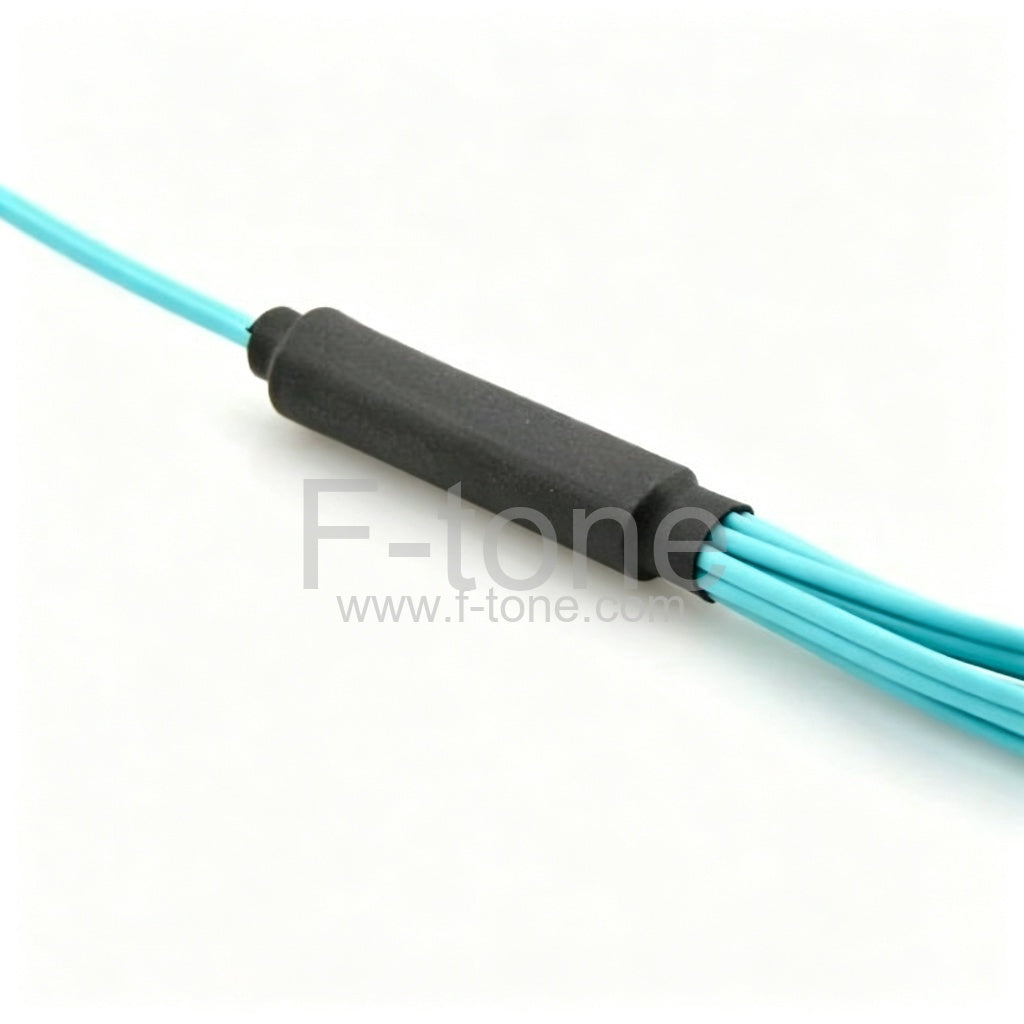 12 Fibers OM4 Multimode 12 Strands MTP-LC Harness Cable 3.0mm LSZH/Riser