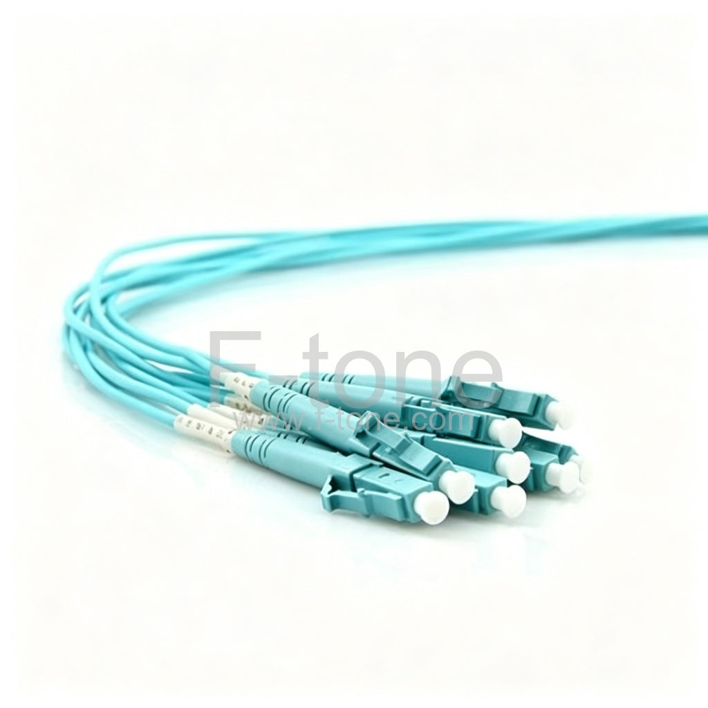 48 Fibers OM4 Multimode 12 Strands MTP Harness Cable 3.0mm LSZH/Riser