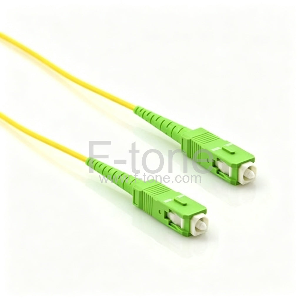 SC/APC to SC/APC OS2 Singlemode 9/125 Simplex SC Fiber Patch Cable