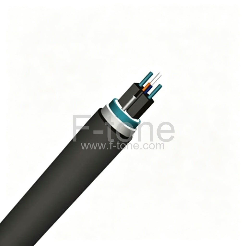 1 Fiber Single-mode Single-armored FRP Strength member PE FTTH Duct Cable-GJFDC