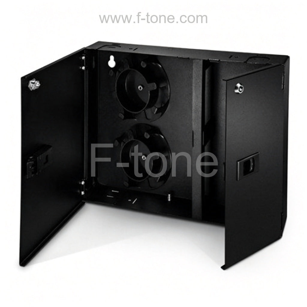 2 Door 2 Adapter Panel Wall Mount Fiber Enclosure
