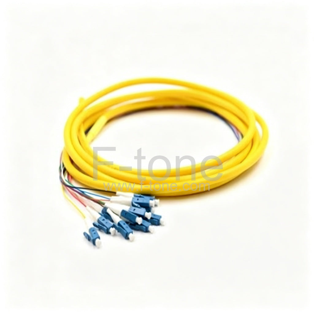 5M Simplex SC/UPC 9/125 Singlemode Fiber Optic Pigtail 2.0mm PVC Jacket