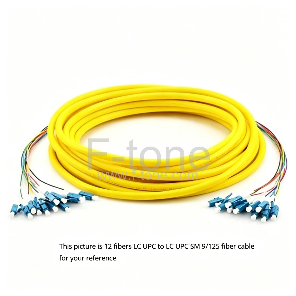 48 Fibers FC to FC 9/125 Single Mode MultiFiber PreTerminated Breakout Trunk Cable
