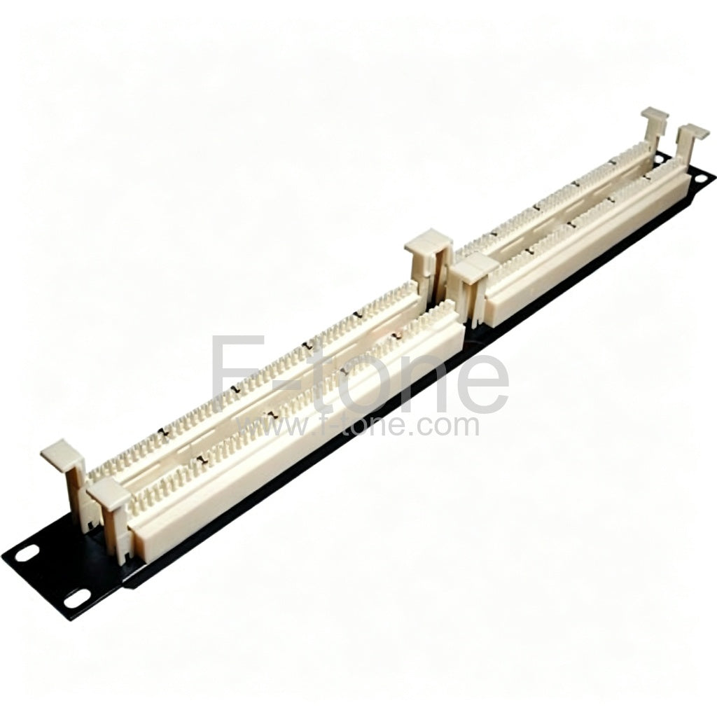 1U Metal Horizontal 110 telephone Cable Management Panel