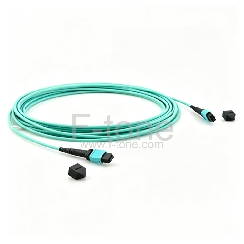 MPO-16 OM3 Multimode MPO Fiber Jumper 3.0mm LSZH 16 Fibers