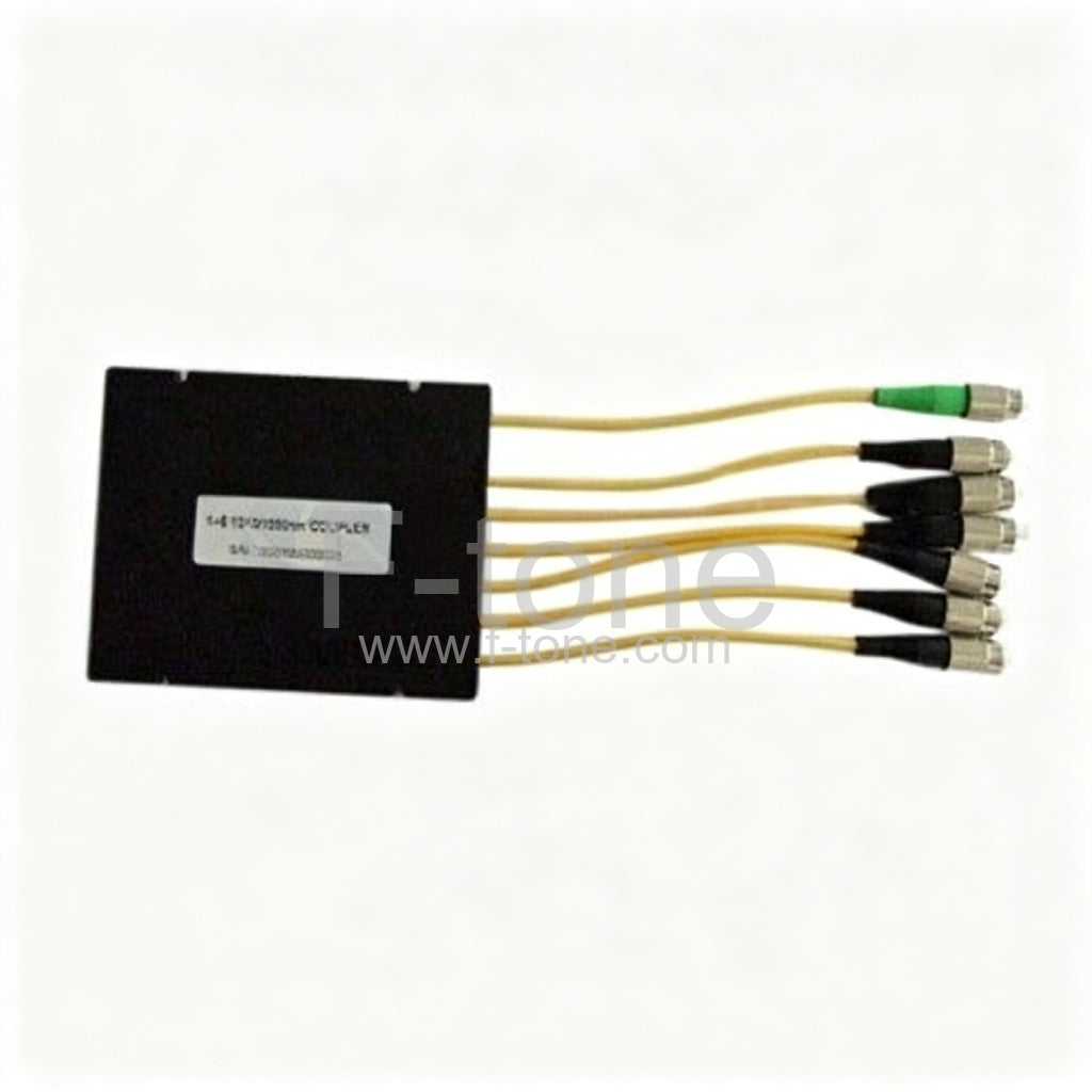 1x6 FBT Multimode Single Window Fiber Splitter with ABS Box