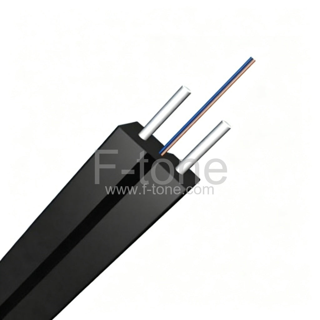 2 Fibers Single-mode Metal Strength member LSZH FTTH Indoor Cable-GJXH
