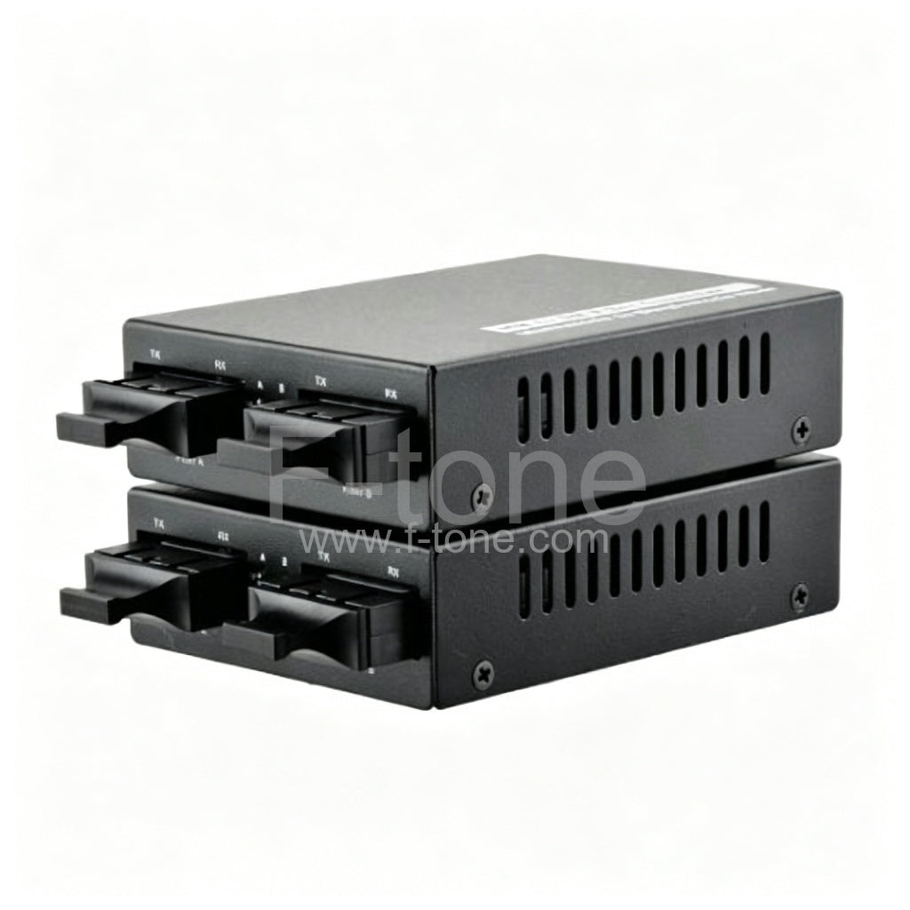 2km/80km 850nm/1310nm/1550DFB SFP Gig E SingleMode to Multimode Fiber Media Converter