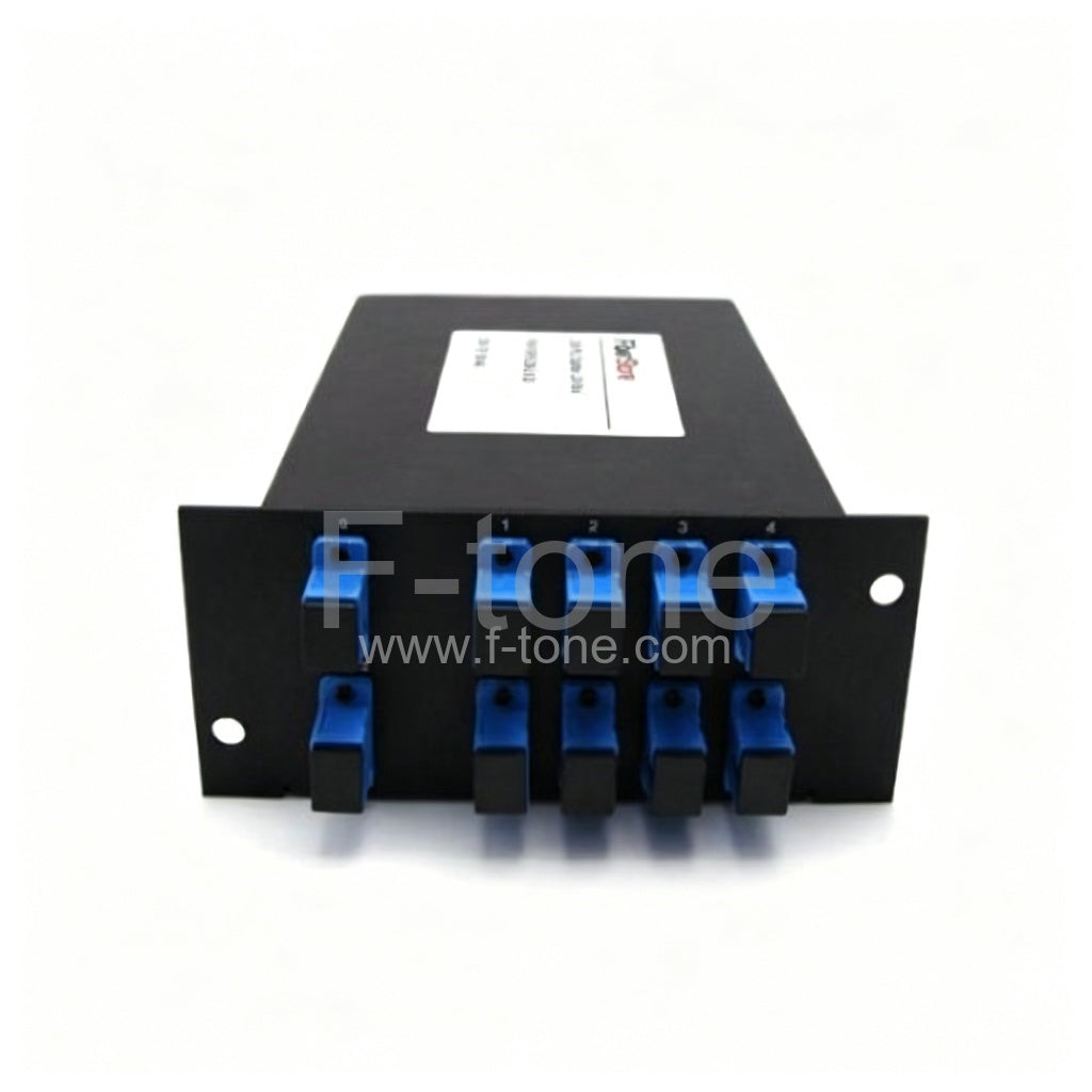 2x4 Fiber PLC Splitter with Standard LGX Metal Box