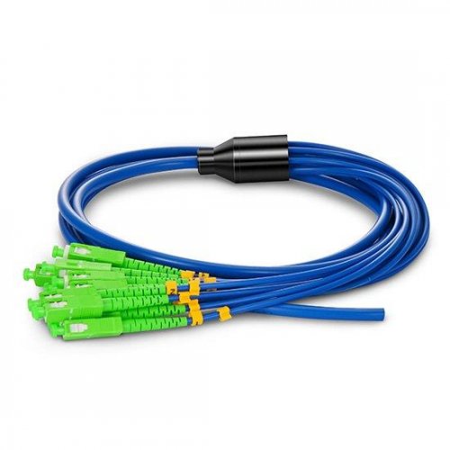 4-fiber 3.0mm 9/125 Single-mode LC/SC/ST/FC Armored Bunch Pigtail