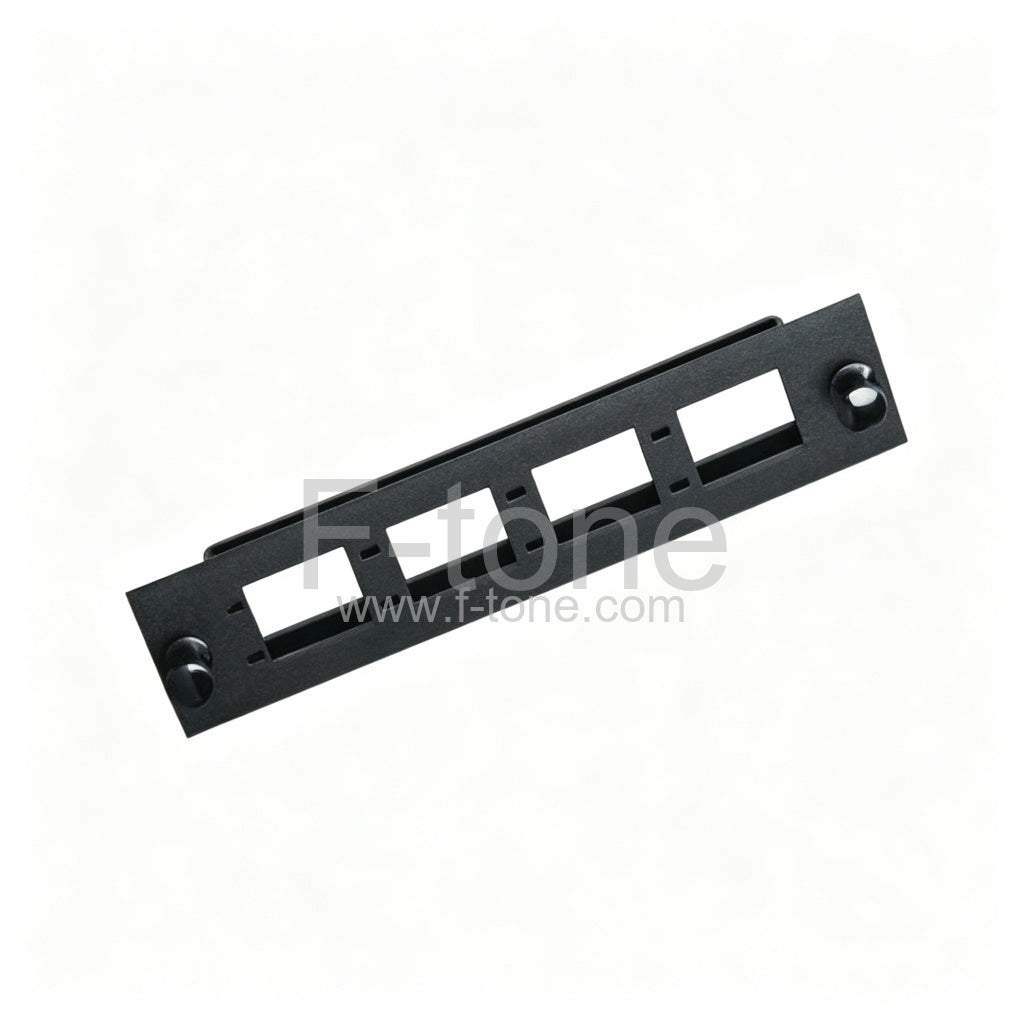 Blackbox Compatible 4 Ports Unloaded Jack Pack HD Fiber Patch Adapter Plate/Panel