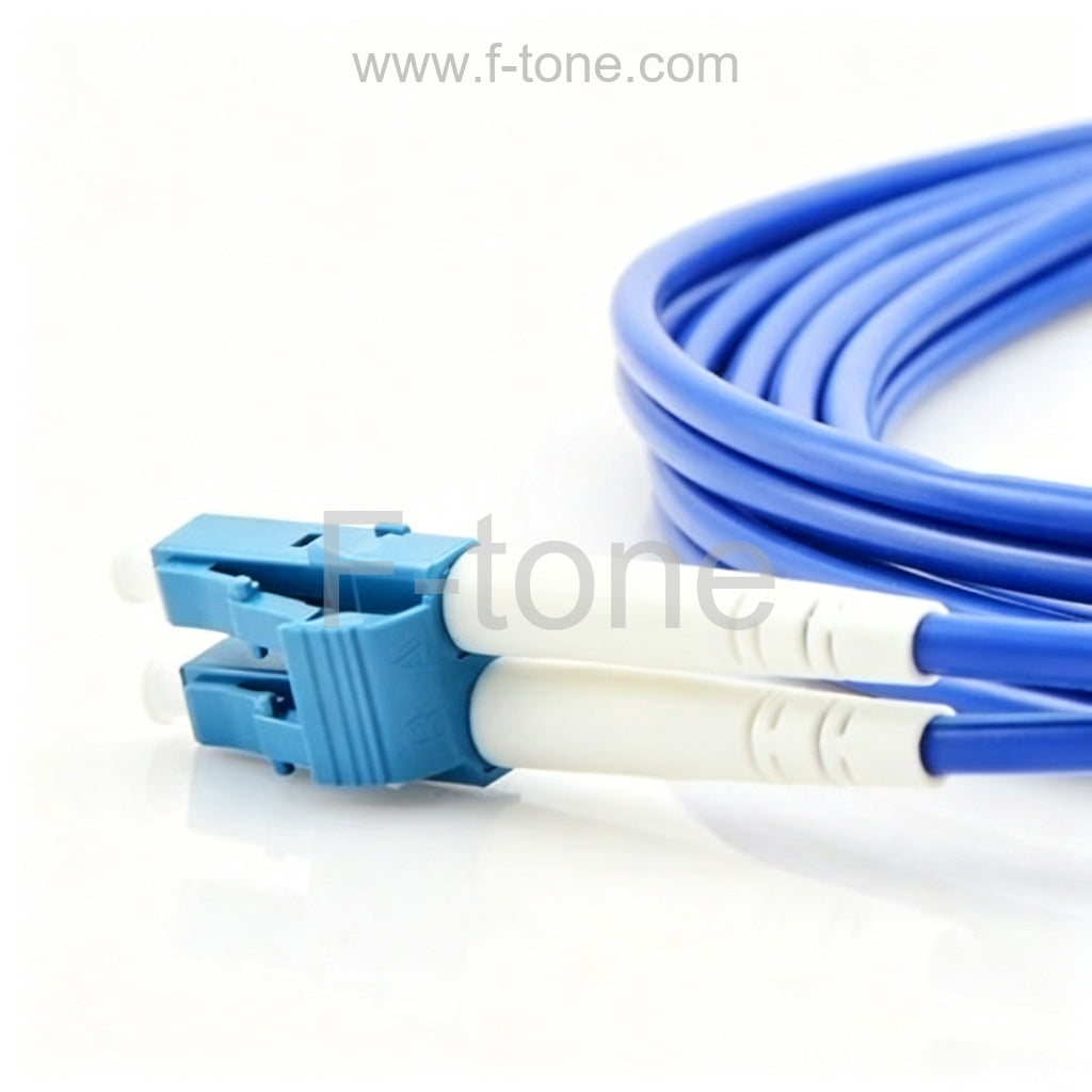 FC/APC to LC/APC Plenum(OFNP) Duplex 9/125 Single-mode Fiber Patch Cable