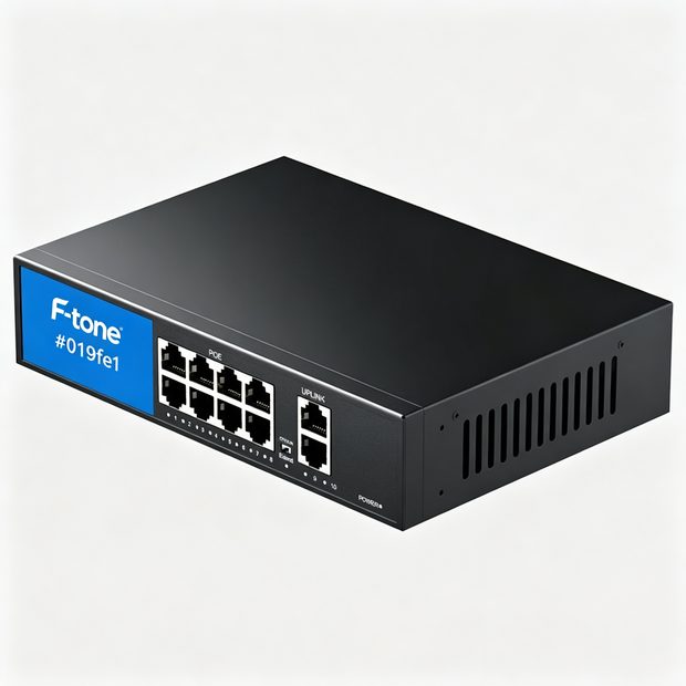 Enhanced full-managed Ethernet POE Switch with 8 100M ports and 2 gigabit ports