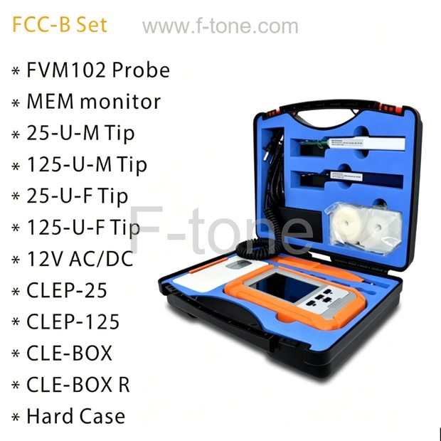 Fiber Cleaning Kit FCC-B Fiber Inspection & Cleaning Kit