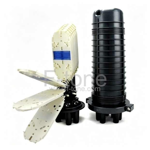 48 Fibers 4 Entries S027 Series Mechanical Seal Type Vertical/Dome Fiber Optic Splice Closure