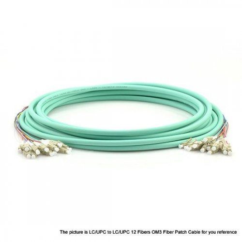 6 Fibers LC to FC OM1/OM2 Multimode MultiFiber PreTerminated Breakout Trunk Cable