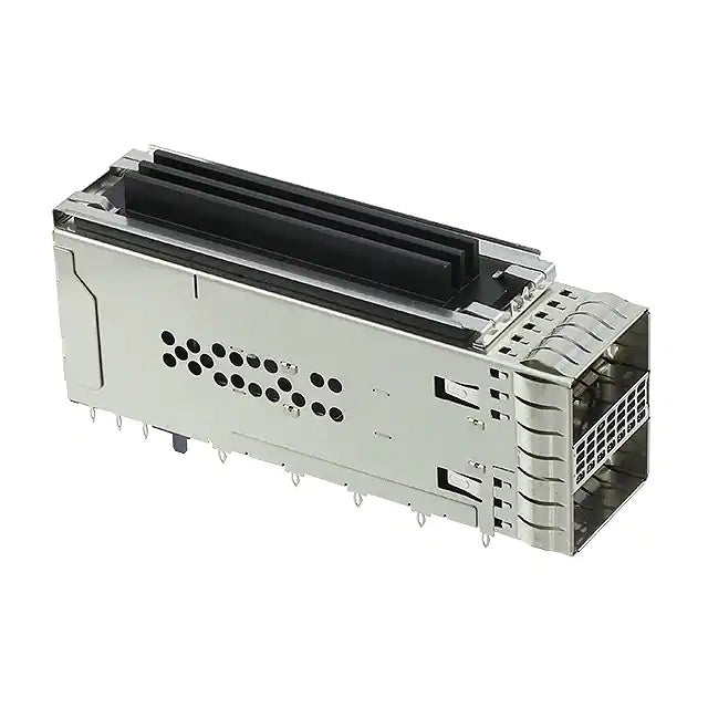 TE 2299940-2 ZQSFP+ Receptacle With Cage Ganged (2x1) with Heat Sink Connector 25 Gb/s
