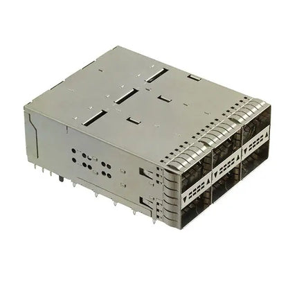 2227671-3 ZQSFP+ Cage 2x3 Port With Integrated Connector 28 Gb/s Included Lightpipe