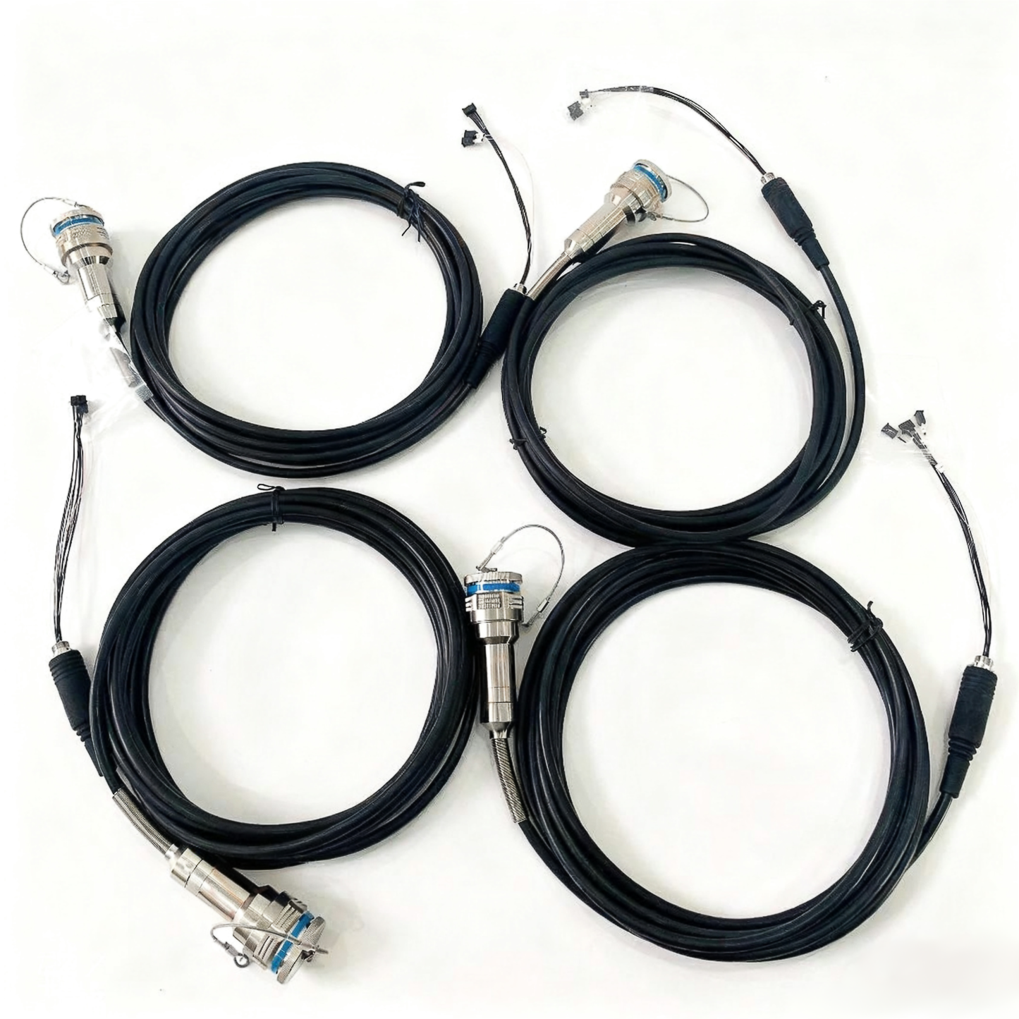 D38999 12Cores Single Mode Fiber and Electrical Connector Plug and Socket J599/26KD2G8DB1N -2BF4MC Fiber Cable Assembly