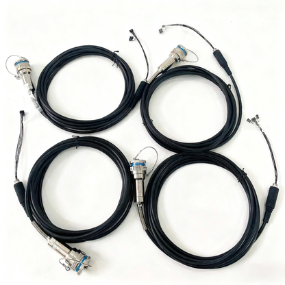 D38999 12Cores Single Mode Fiber and Electrical Connector Plug and Socket J599/26KD2G8DB1N -2BF4MC Fiber Cable Assembly
