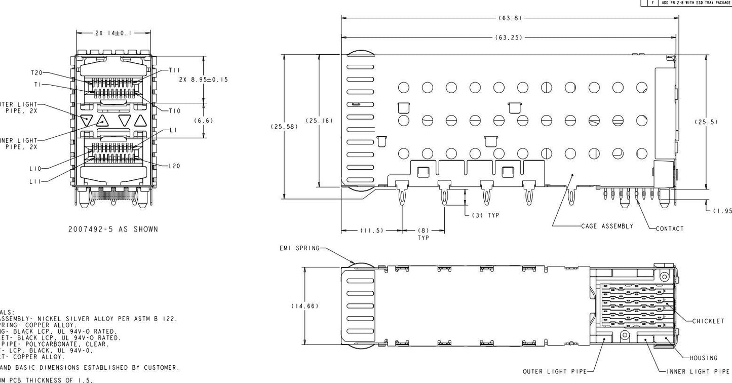 Module émetteur-récepteur optique 25GBASE-ER SFP28 1310 nm 40 km compatible Cisco SFP-25G-ER Lite