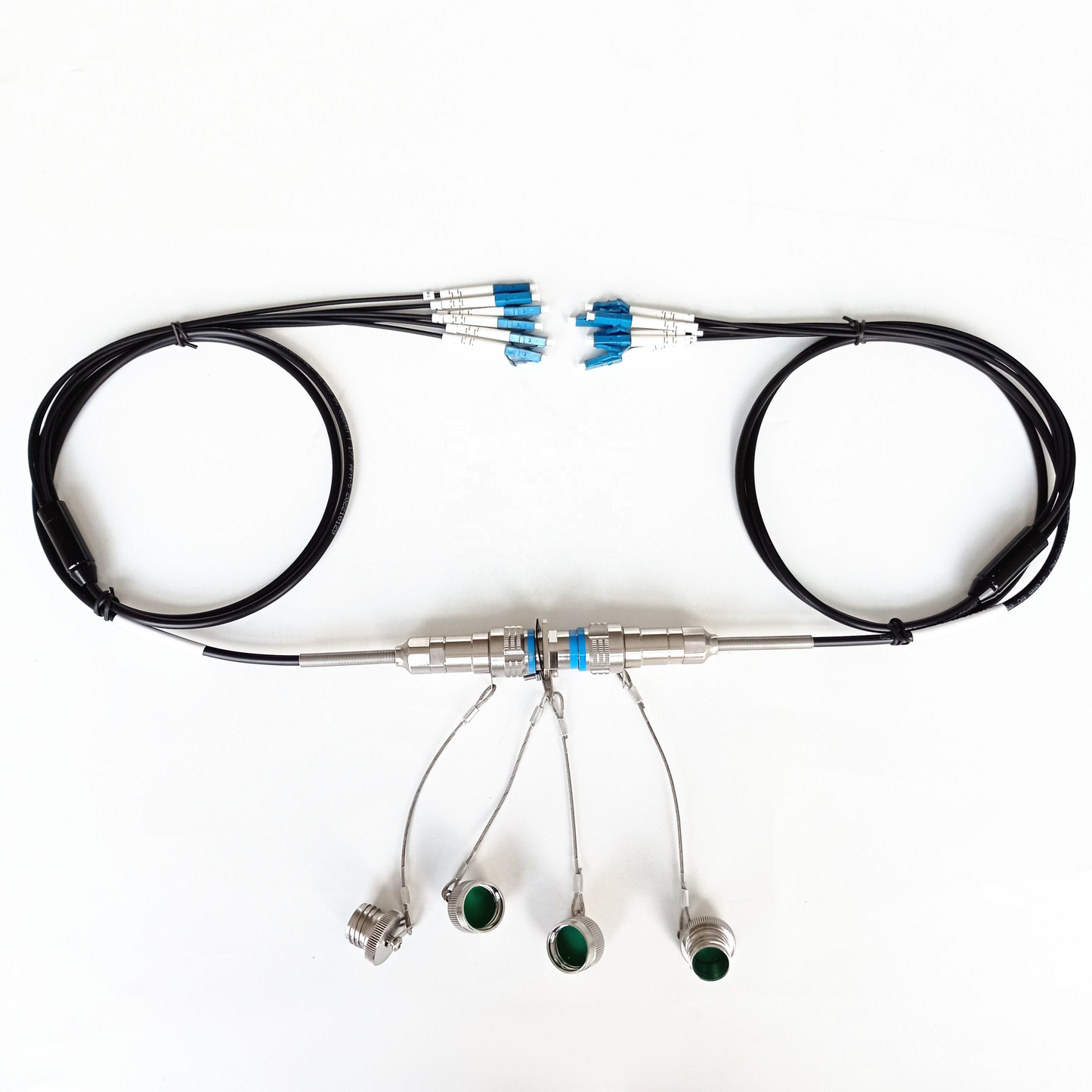 D38999/26KB98B1N J599 Series IP67 Waterproof Connectors Underwater Fiber Optic Cable Assembly