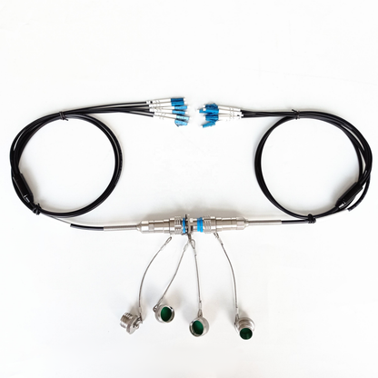 D38999/26KB98B1N J599 Series IP67 Waterproof Connectors Underwater Fiber Optic Cable Assembly