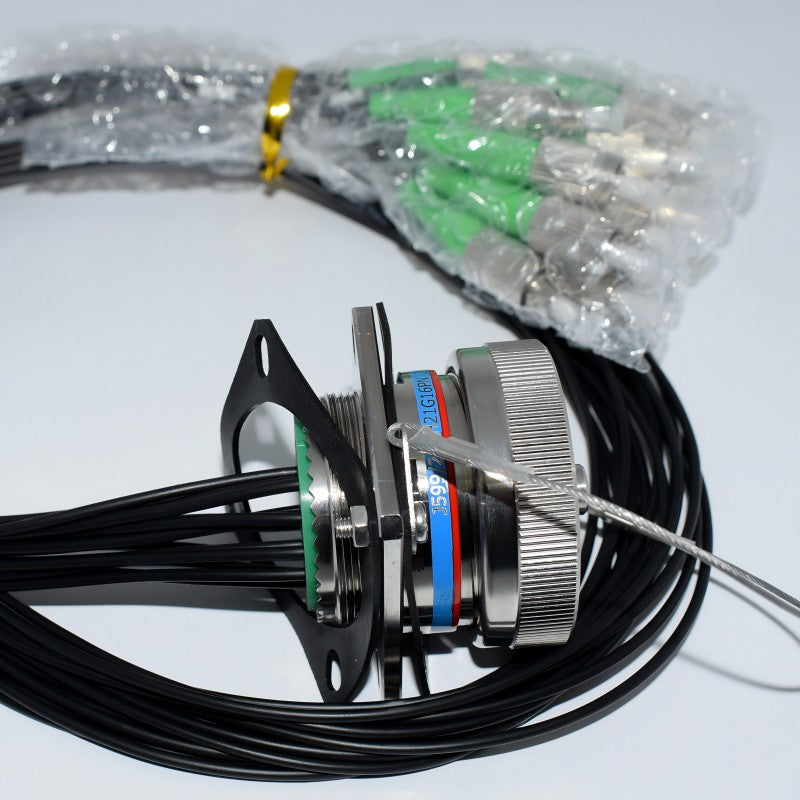 High Density J599/D38999 MPO/MTP Waterproof connecto