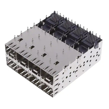 1658390-2 2x4 Port 160 P SFP Cage Assembly PRESS FIT EMI Springs Through Hole