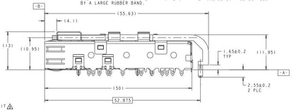 1658939-3 SFP 1X6 CAGE LIGHT PIPE KIT 16 Gbs EMI Springs