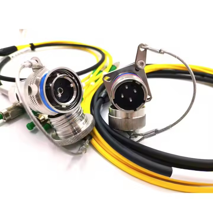 D38999A8/26KC04N ARINC801 38999 A8 Series 4CORES IP67 Waterproof Connectors Fiber Optic Cable Assembly