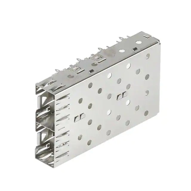 1761014-3 Position SFP Cage Ganged (1 x 2) Connector Press-Fit Through Hole