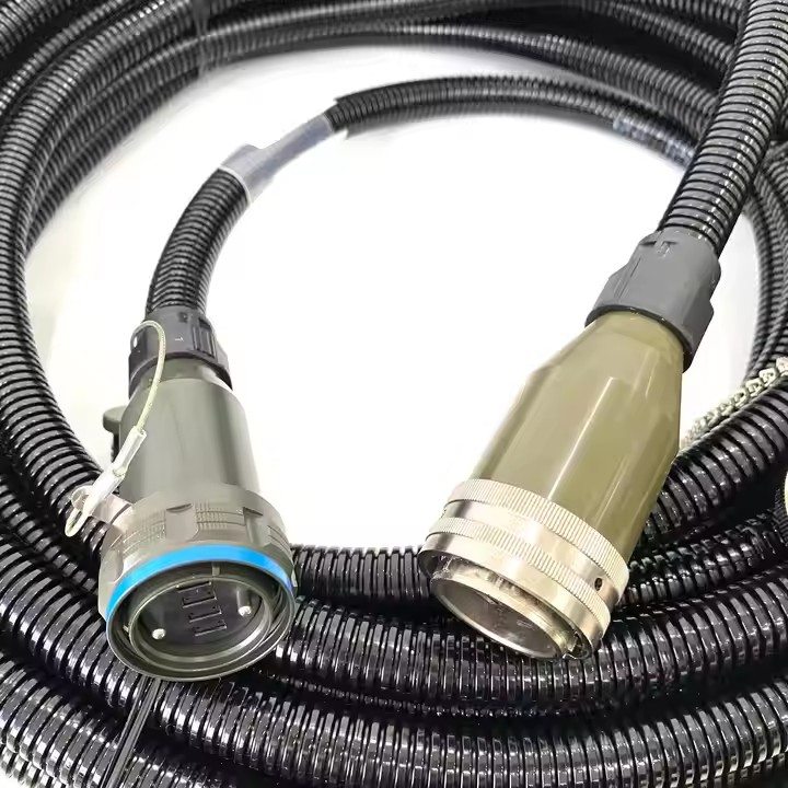 D38999 MT Series GYM31 Fiber Optic 21# 4MT 192cores Plug and SOCKET Connectors Cable Assembly