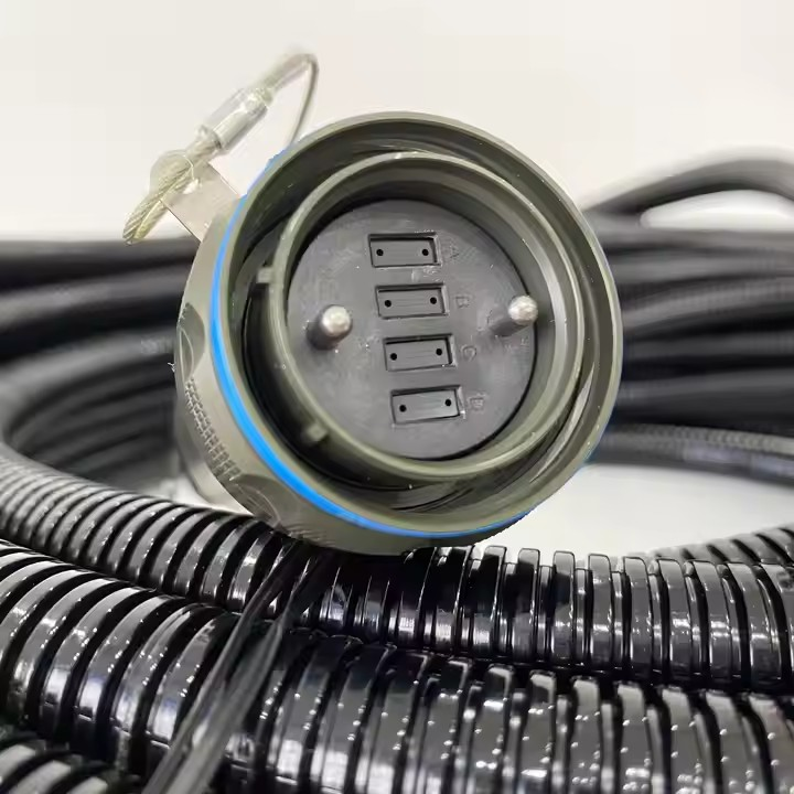 D38999 MT Series GYM31 Fiber Optic 21# 4MT 192cores Plug and SOCKET Connectors Cable Assembly